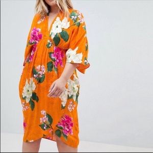 ASOS curve | orange floral dress